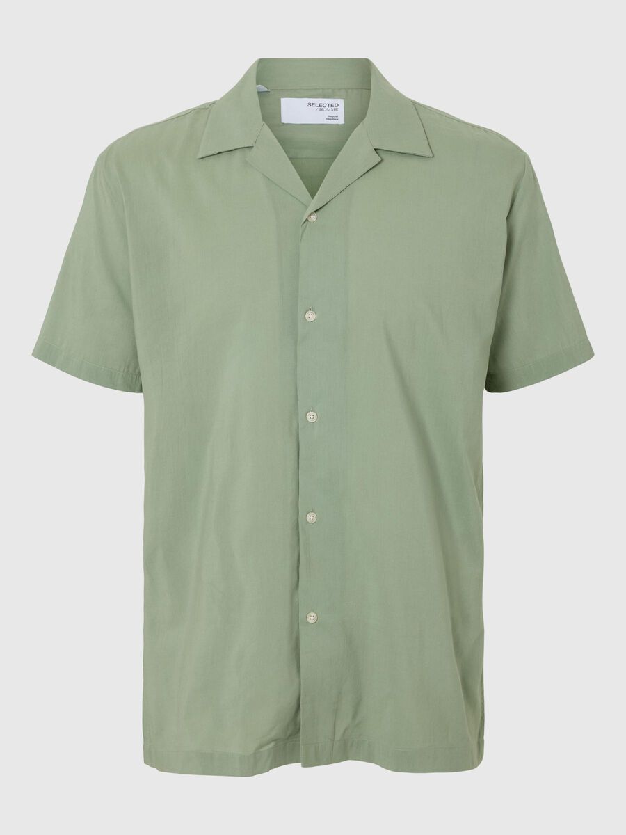 Selected CUBAN COLLAR HEMD, Iceberg Green, highres - 16084639_IcebergGreen_001.jpg