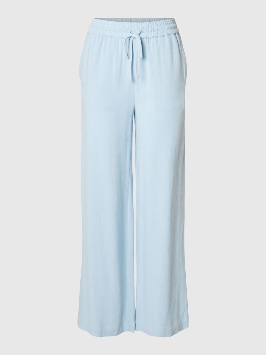 Product tile image - VISCOSE BLEND TROUSERS, Cashmere Blue | 16089062_CashmereBlue