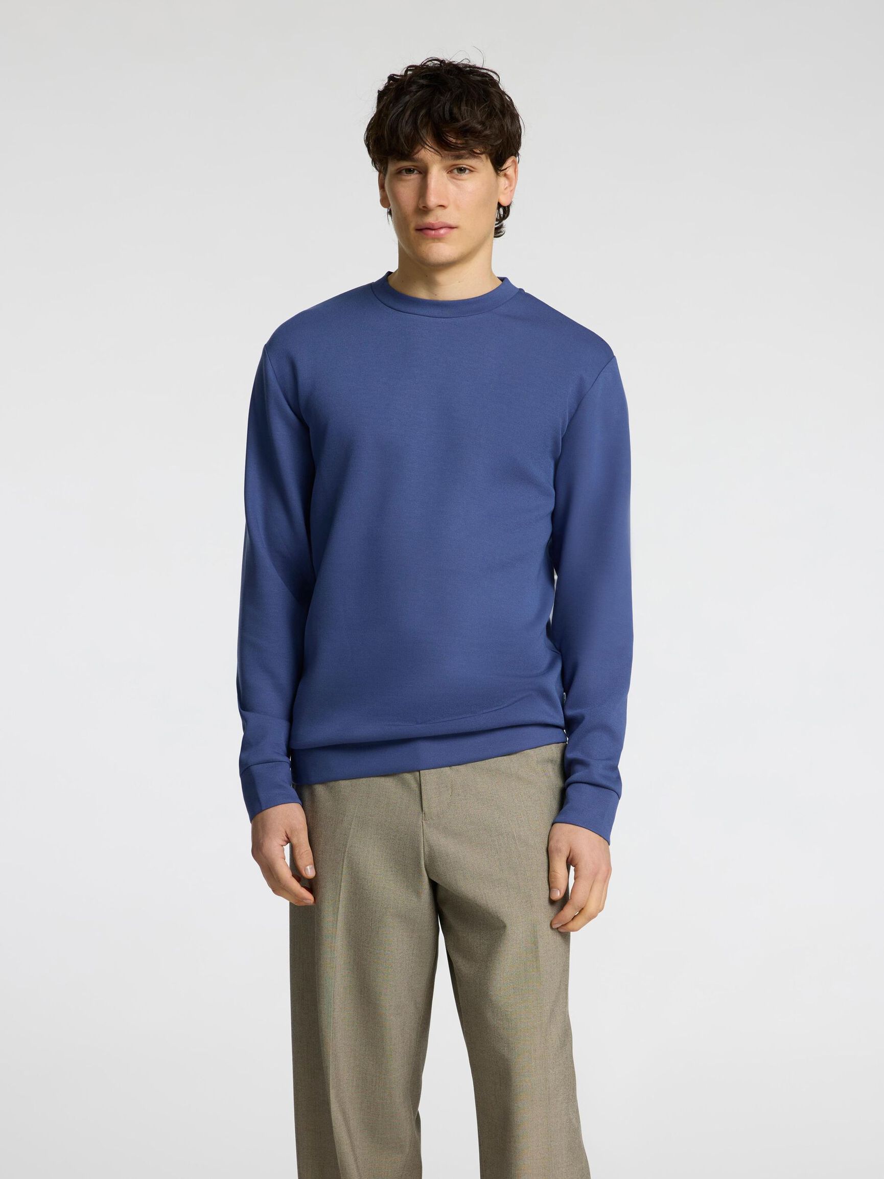 VISCOSE BLEND SWEATSHIRT, Oceana, highres