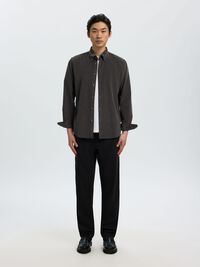 COTTON  CORDUROY SHIRT, Dark Shadow, highres