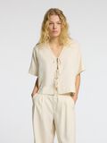 Selected TIE FRONT V-NECK TOP, Birch, highres - 16096917_Birch_003.jpg