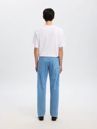 196 STRAIGHT FIT JEANS, Light Blue Denim, highres