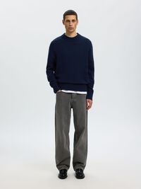 CASHMERE-BLANDING PULLOVER, Navy Blazer, highres