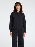 Selected HIGH NECK ZIPPED SWEATSHIRT, Black, highres - 16095782_Black_003.jpg