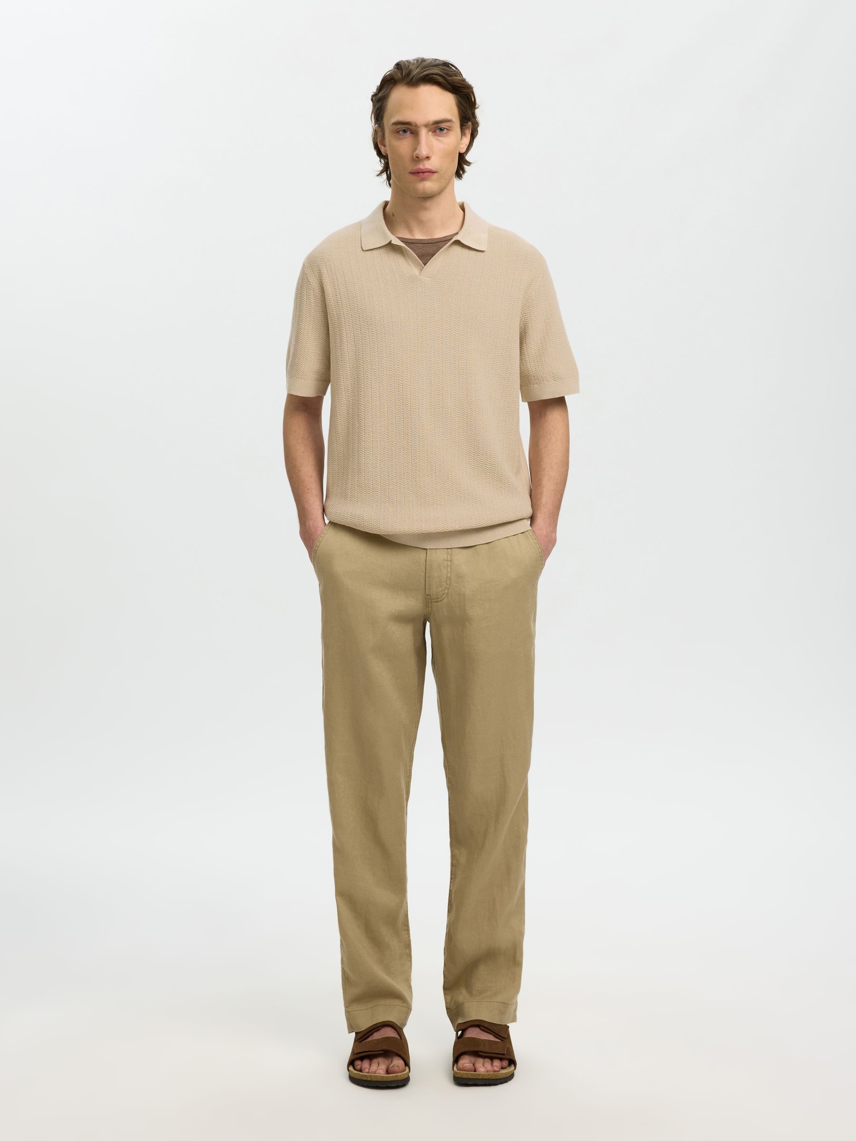 HØRBLANDING POLO, Oatmeal, highres