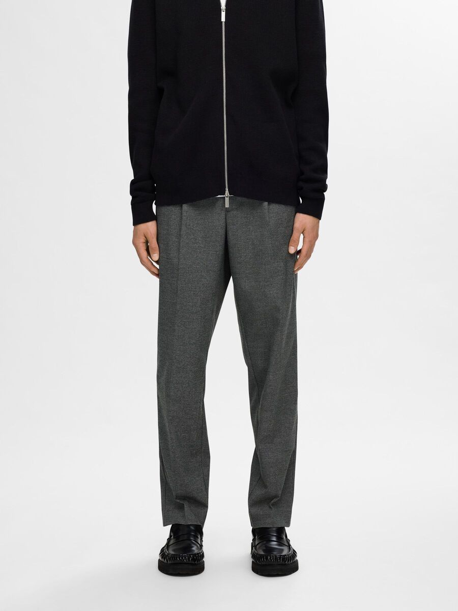 Selected VISCOSE BLEND PLEATED TROUSERS, Dark Grey, highres - 16094358_DarkGrey_1121269_003.jpg