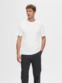 SHORT-SLEEVED RELAXED FIT T-SHIRT, Bright White, highres