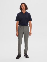 175 SLIM-FIT TROUSERS, Grey Melange, highres