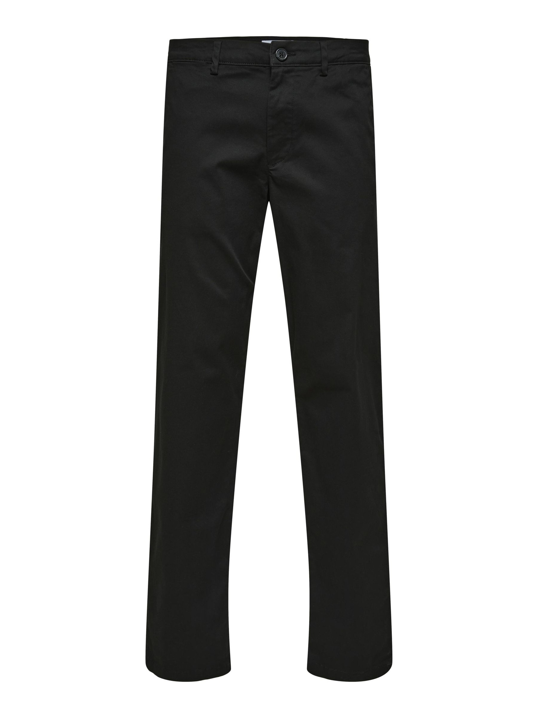 196 STRAIGHT FLEX CHINOS, Black, highres