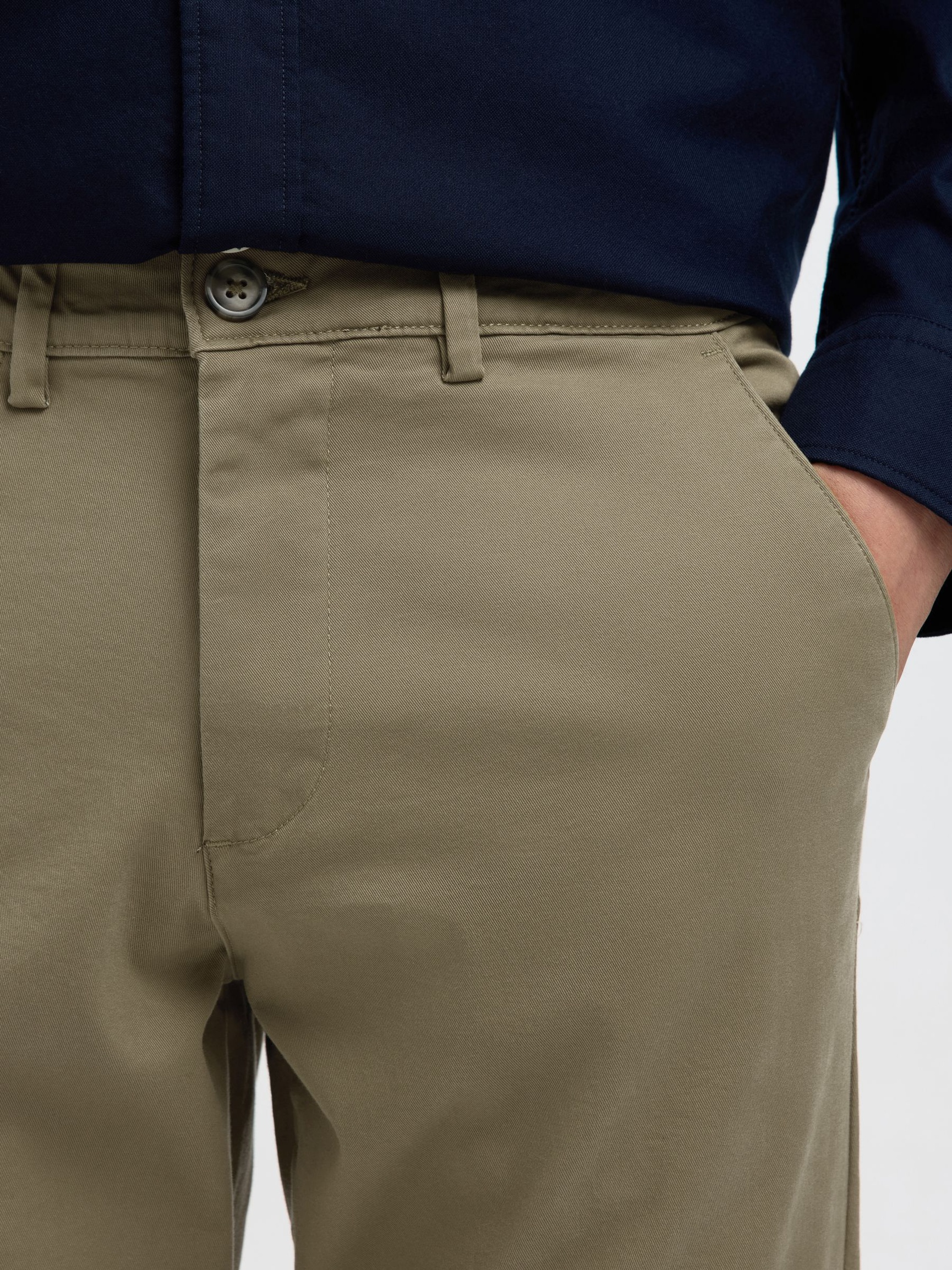 175 SLIM FIT FLEX CHINOS, Ermine, highres