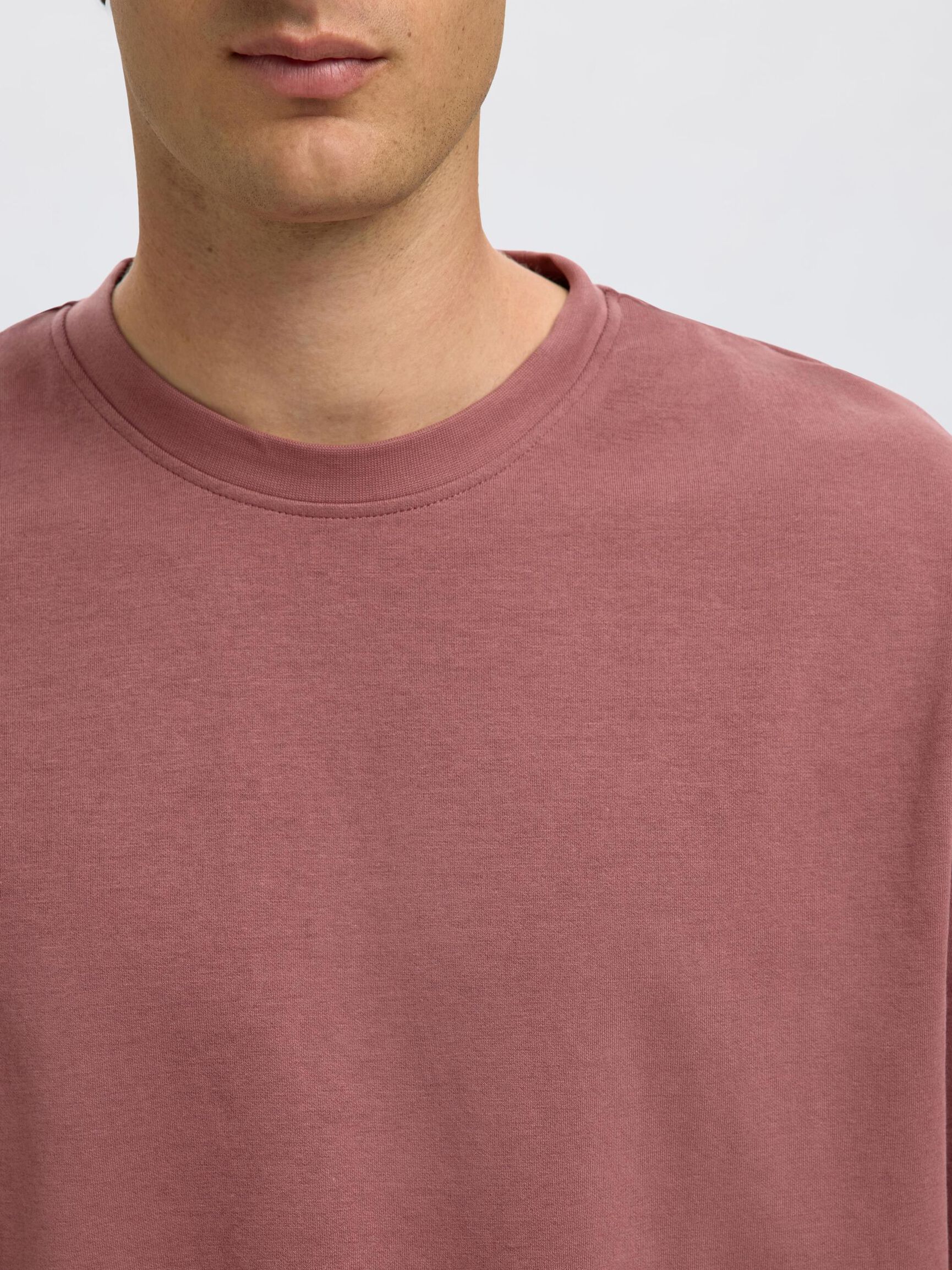 LOOSE FIT T-SHIRT, Rose Brown, highres