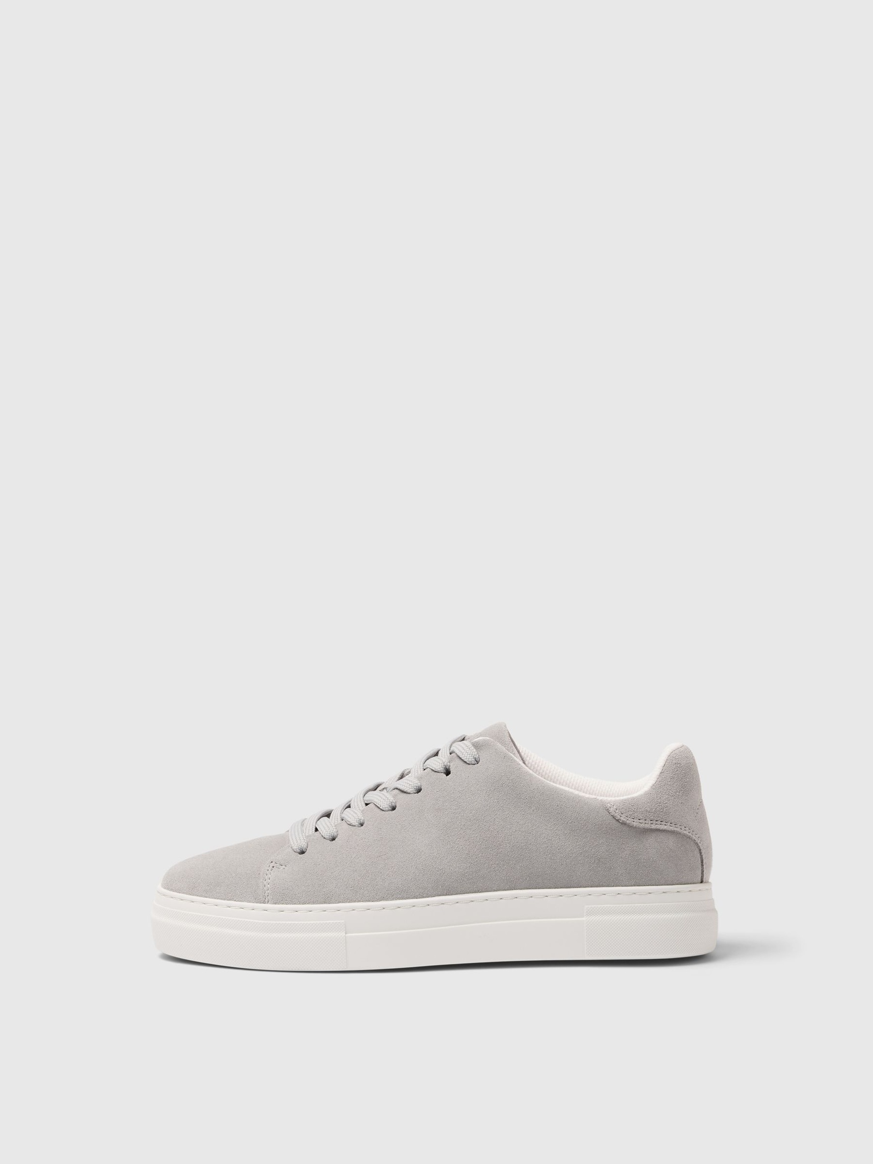 CHUNKY WILDLEDER SNEAKERS, Grey, highres