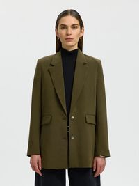 COUPE DÉCONTRACTÉE BLAZER, Fir Green, highres
