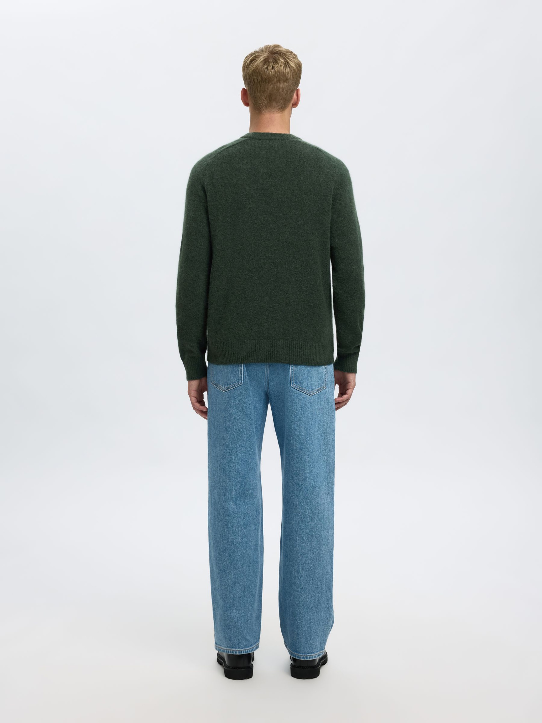 LONG-SLEEVED PULLOVER, Deep Forest, highres