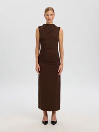 DRAPIERTES MAXIKLEID, Demitasse, highres