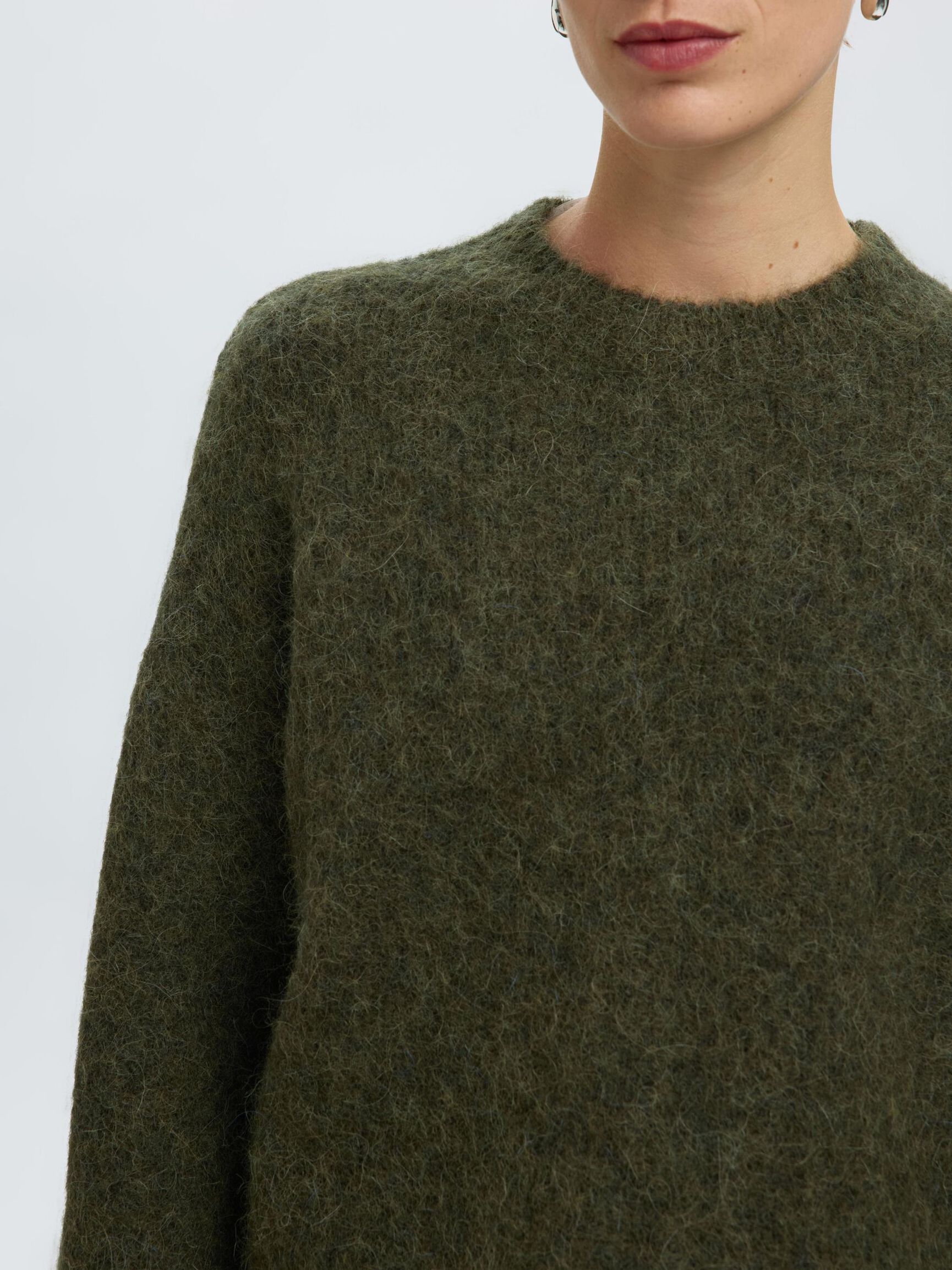 WOOL BLEND  PULLOVER, Deep Depths, highres