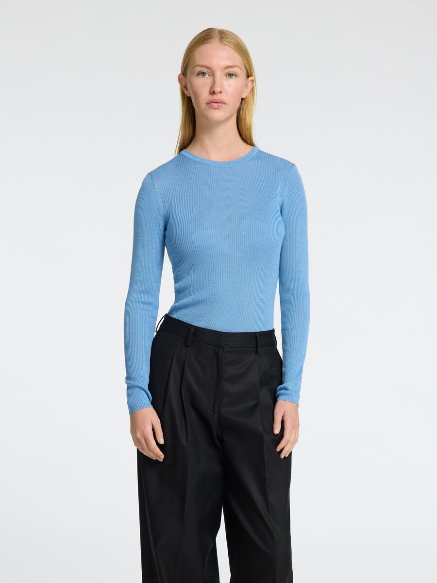 Selected WOOL BLEND LONG SLEEVED TOP, Endless Sky, highres - 16094726_EndlessSky_003.jpg