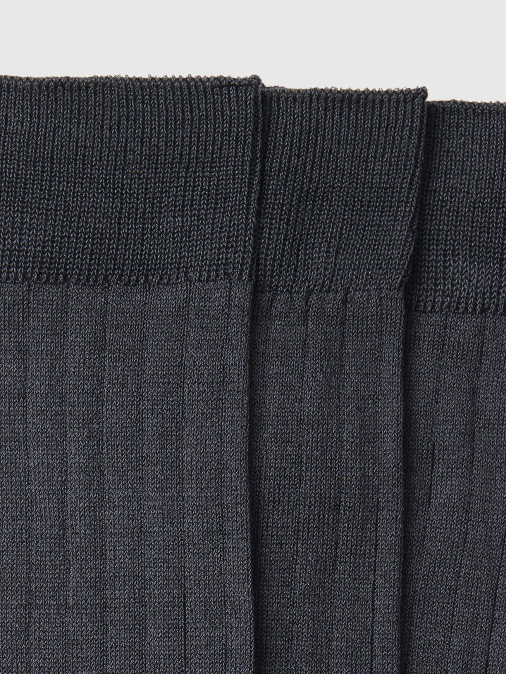 3 PACK SOCKS, Dark Grey, highres
