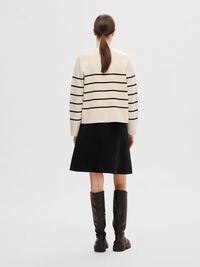 KNITTED MINI SKIRT, Black, highres