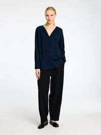 LANGARM HEMD, Dark Sapphire, highres