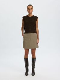 LAINE MÉLANGÉE GILET TRICOTÉ, Delicioso, highres