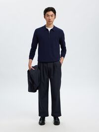 ULLBLANDNING KOSTYMBYXOR, Dark Navy, highres
