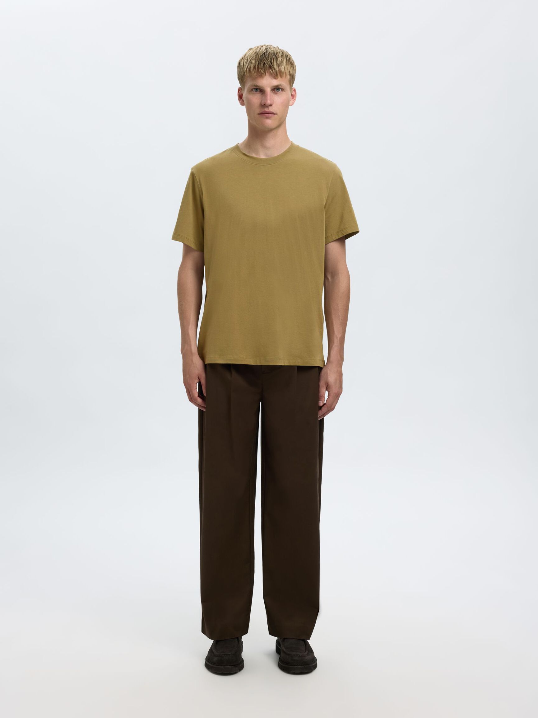 REGULAR T-SHIRT, Dried Herb, highres