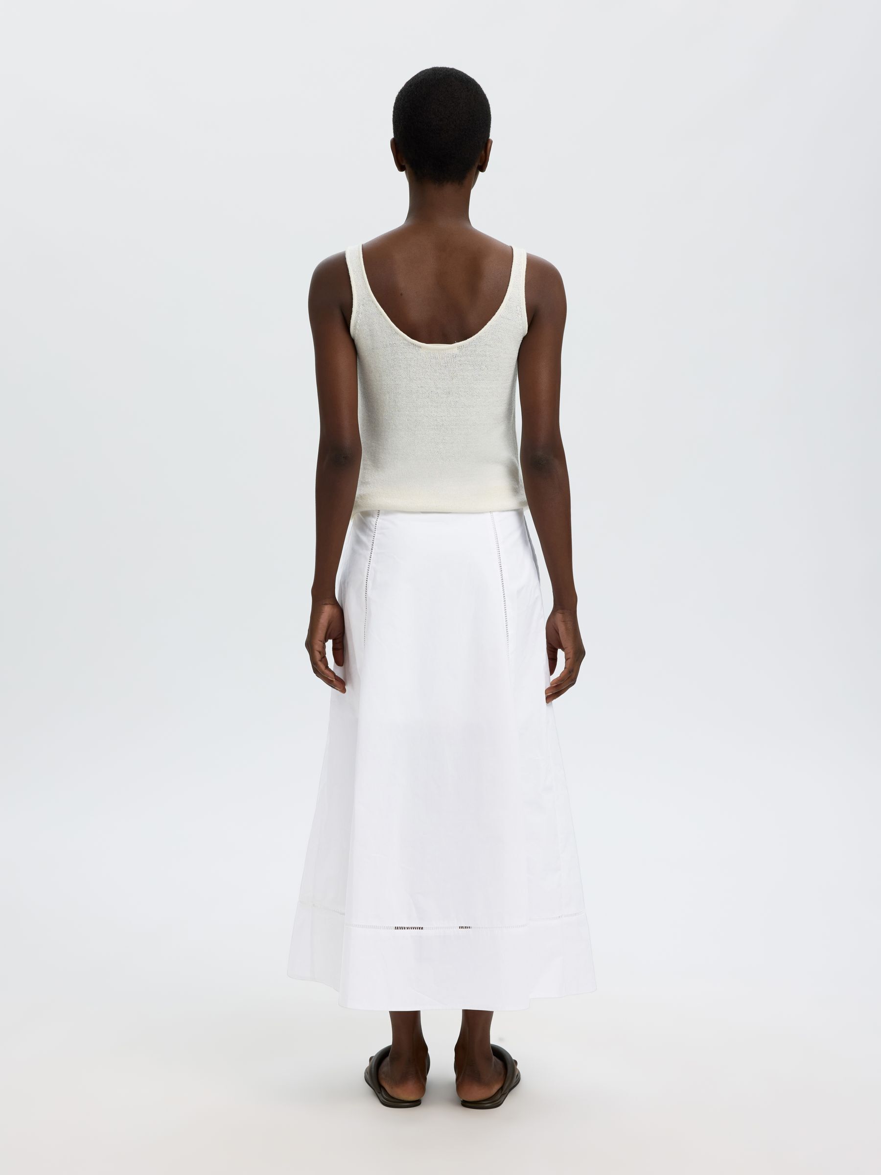 BAUMWOLL MAXIROCK, Bright White, highres