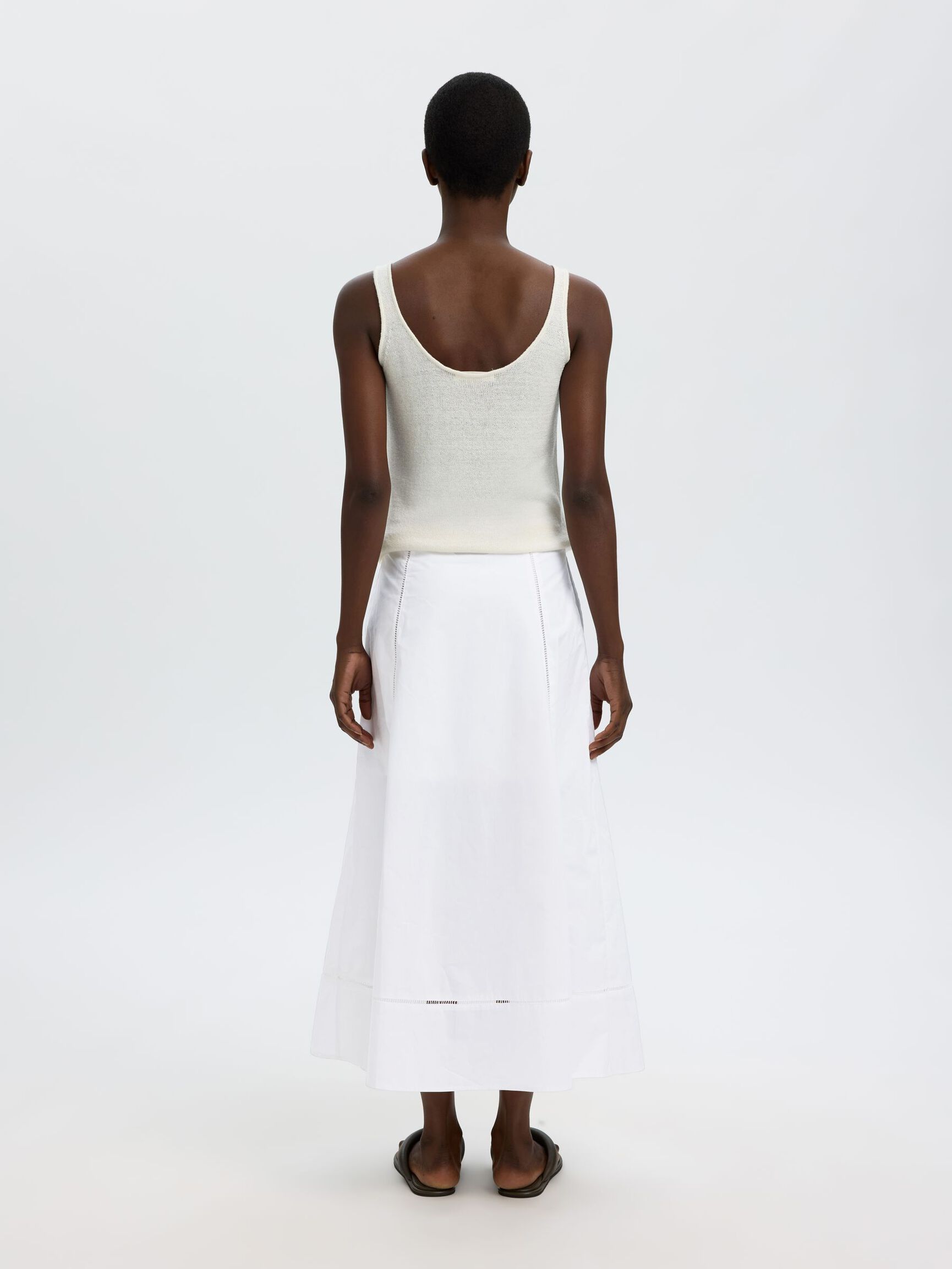 BAUMWOLL MAXIROCK, Bright White, highres