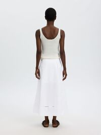 BAUMWOLL MAXIROCK, Bright White, highres