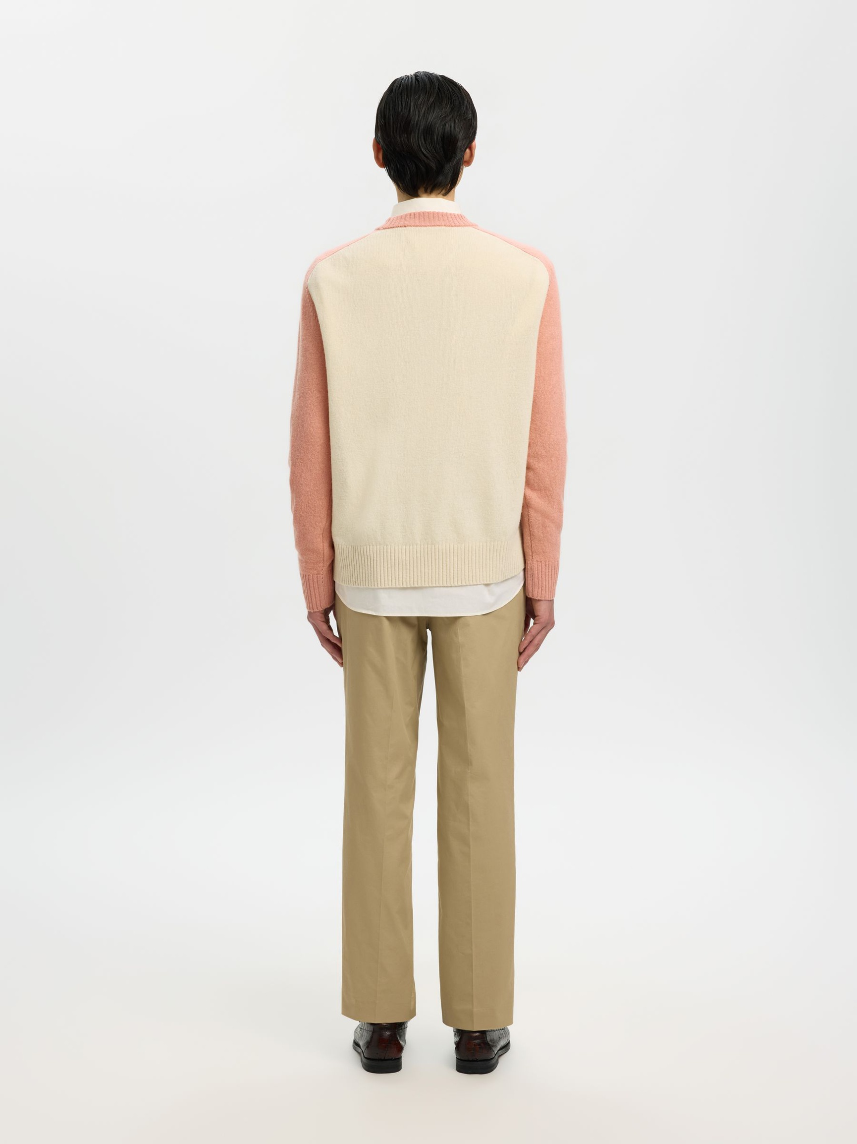 RELAXED FIT GEBREIDE TRUI, Rose Dawn, highres