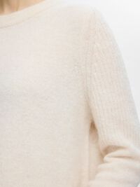 KNITTED WOOL BLEND JUMPER, Birch, highres