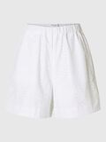 Selected BRODERIE ANGLAISE HIGH WAISTED SHORTS, Bright White, highres - 16097773_BrightWhite_001.jpg
