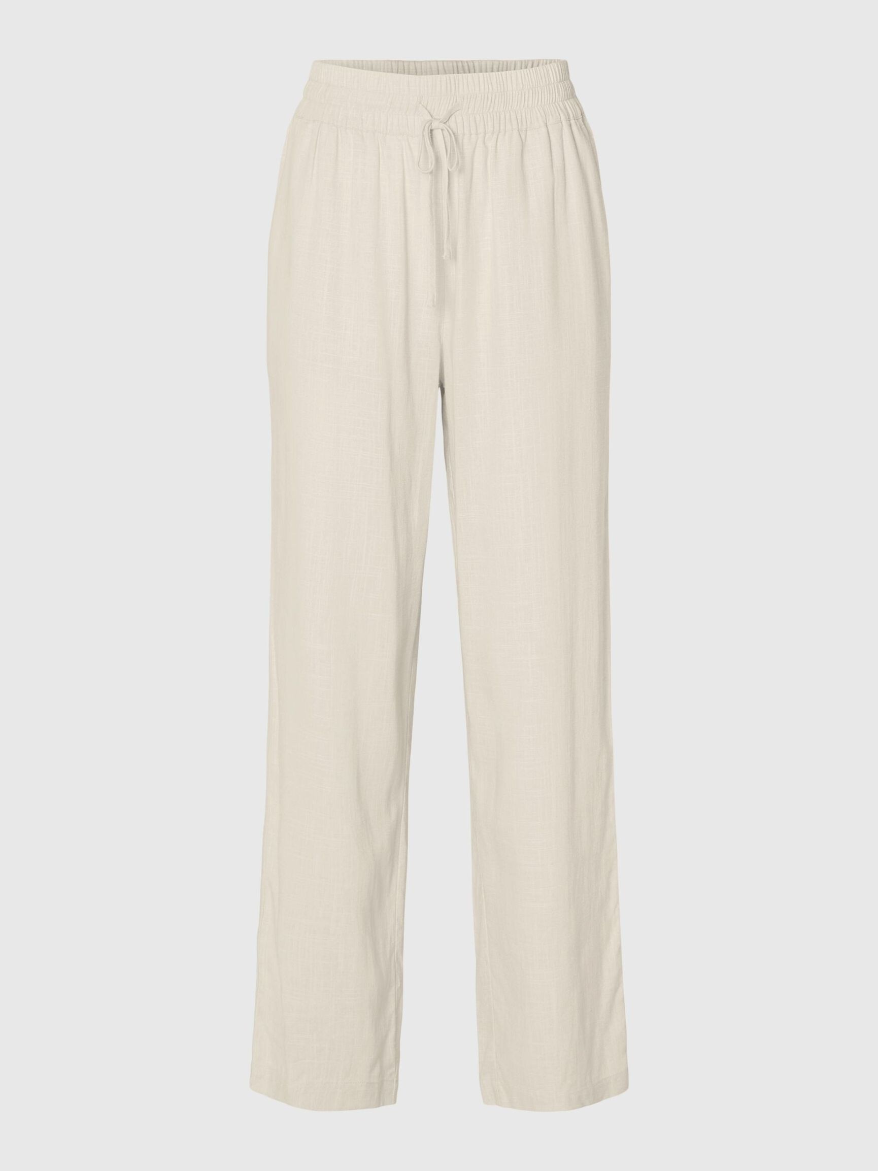 VISCOSE BLEND TROUSERS, Sandshell, highres