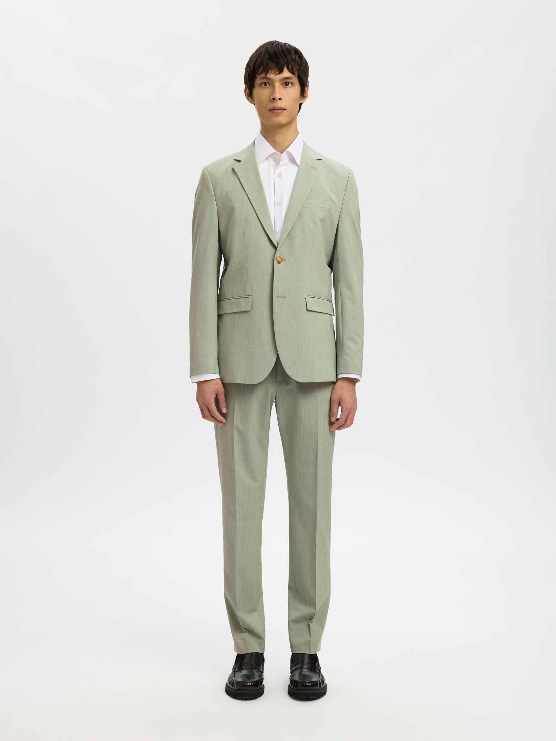 175 SLIM FIT TROUSERS, Aqua Gray, highres