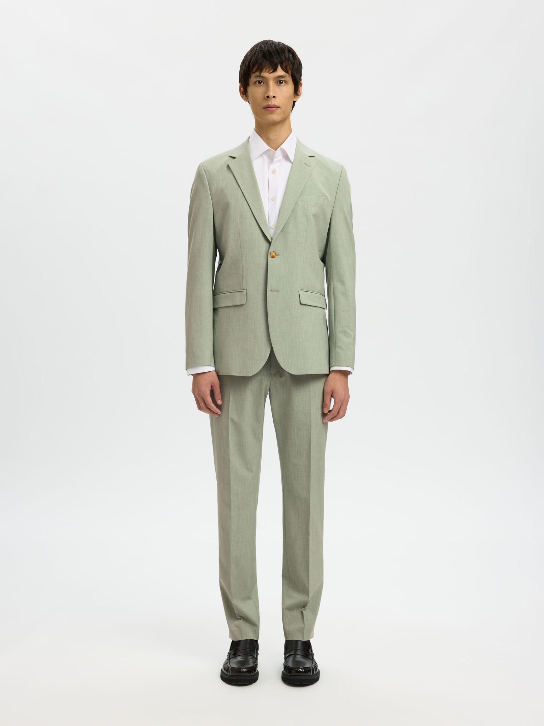 175 SLIM FIT TROUSERS, Aqua Gray, highres