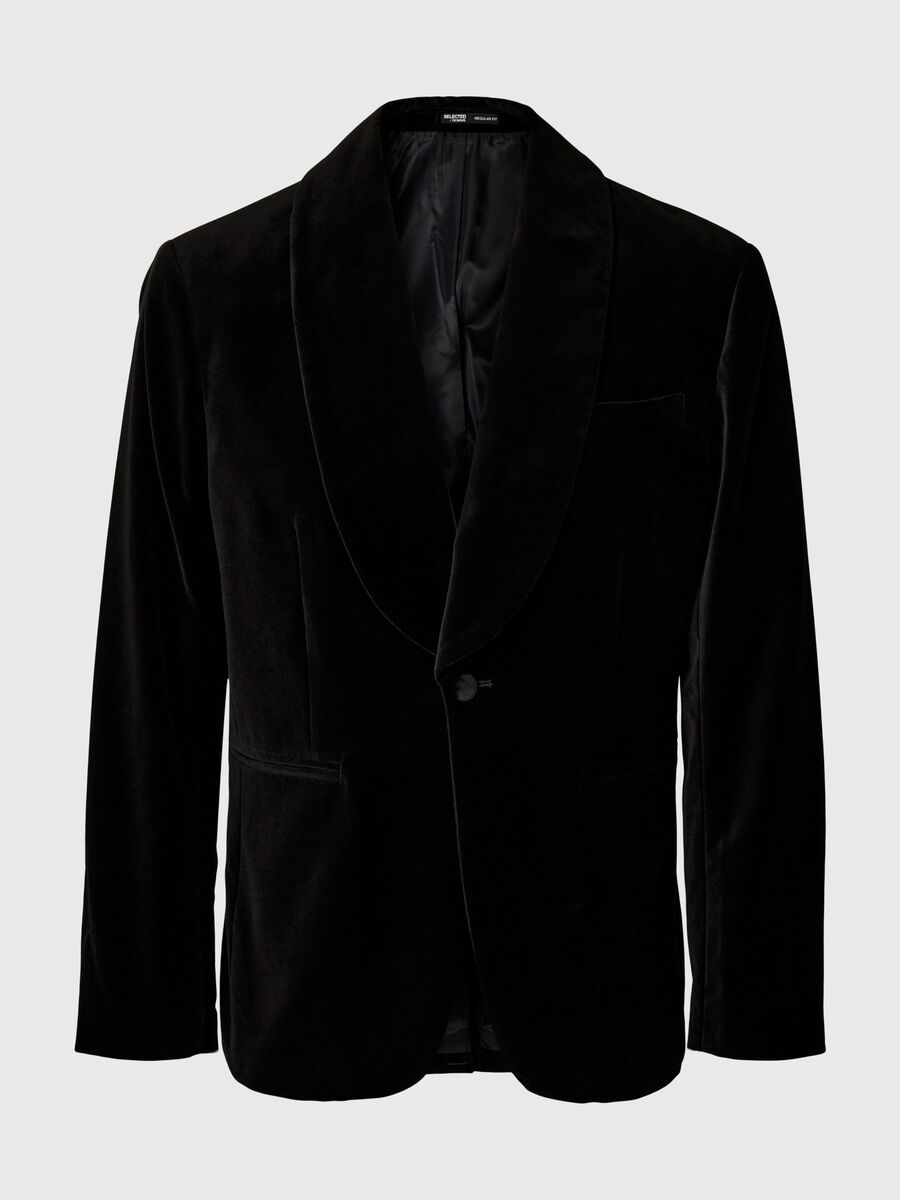 Product tile image - VELVET BLAZER, Black | 16099488_Black