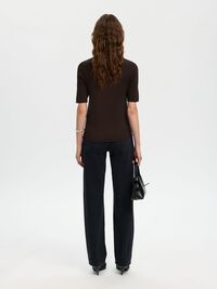 GLITTER KNITTED TOP, Delicioso, highres