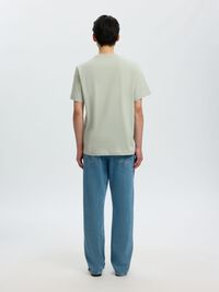 REGULAR FIT BOMULD T-SHIRT, Aqua Gray, highres