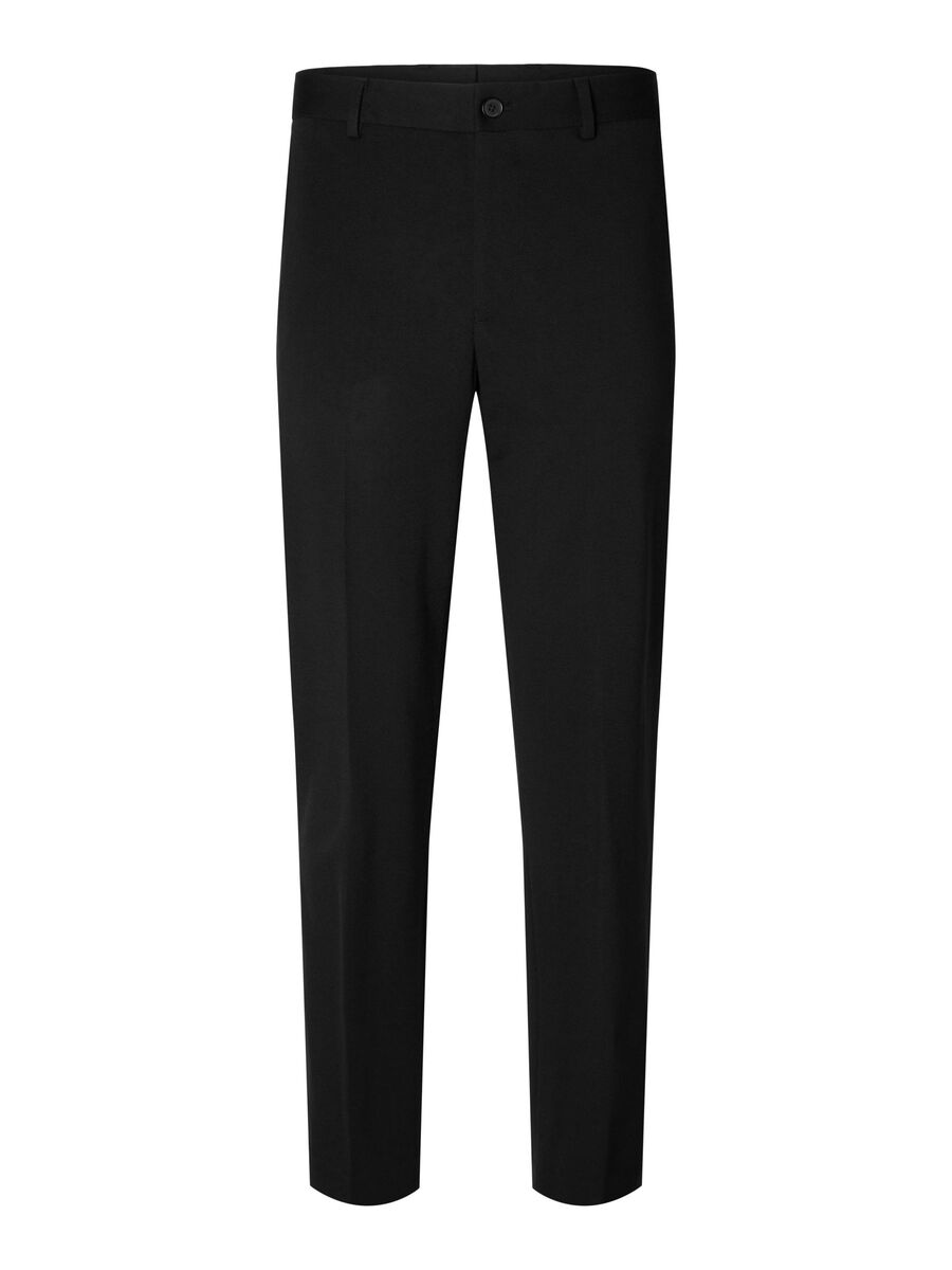 Selected VISCOSE BLEND SLIM FIT SUIT TROUSERS, Black, highres - 16092485_Black_001.jpg