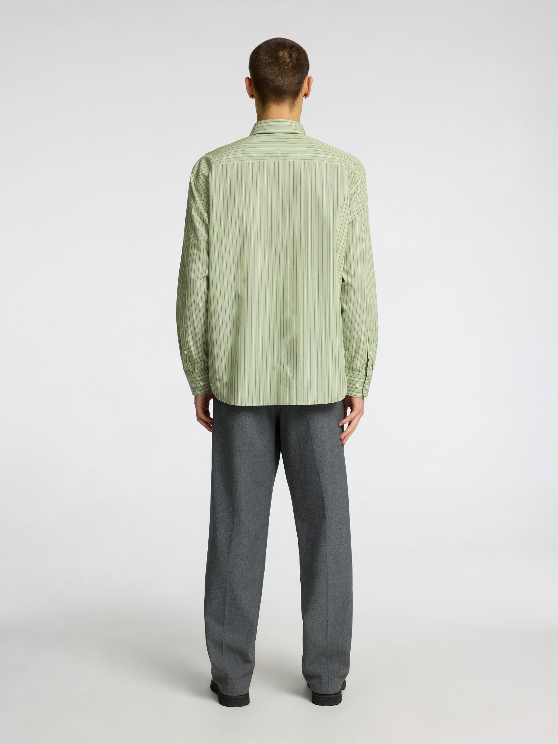 RELAXED FIT BUTTON-DOWN SHIRT, Iceberg Green, highres