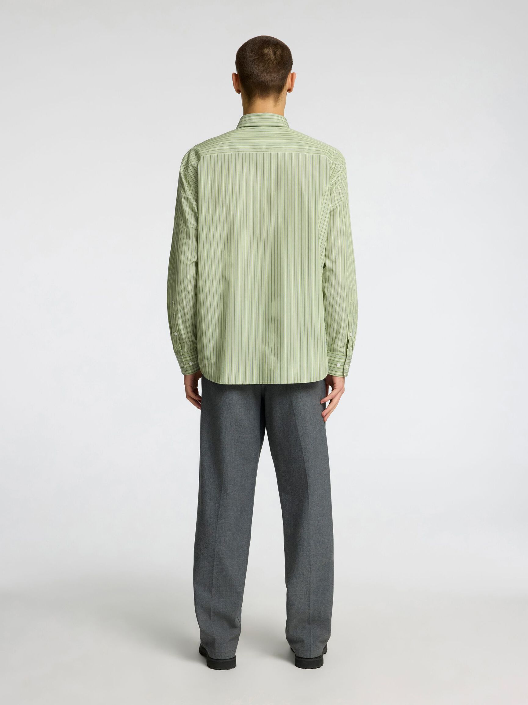 RELAXED FIT BUTTON-DOWN SHIRT, Iceberg Green, highres