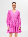 Selected LANGE MOUWEN GEBLOEMD MINI JURK, Phlox Pink, highres - 16094189_PhloxPink_003.jpg