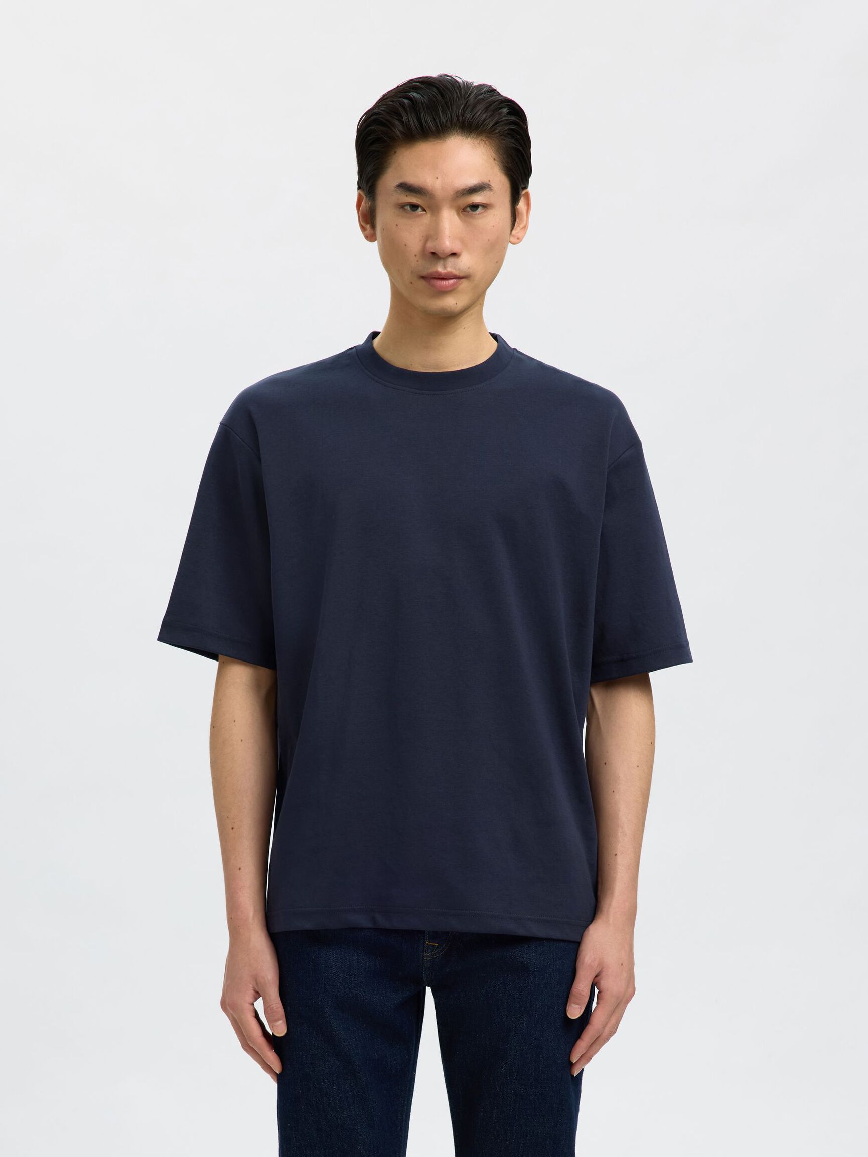LOOSE FIT T-SHIRT, Sky Captain, highres