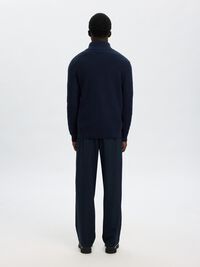 HALF-ZIP PULLOVER, Sky Captain, highres