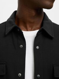 KLASSISCHES OVERSHIRT, Black, highres