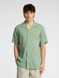 CUBAN COLLAR SHIRT, Iceberg Green, highres