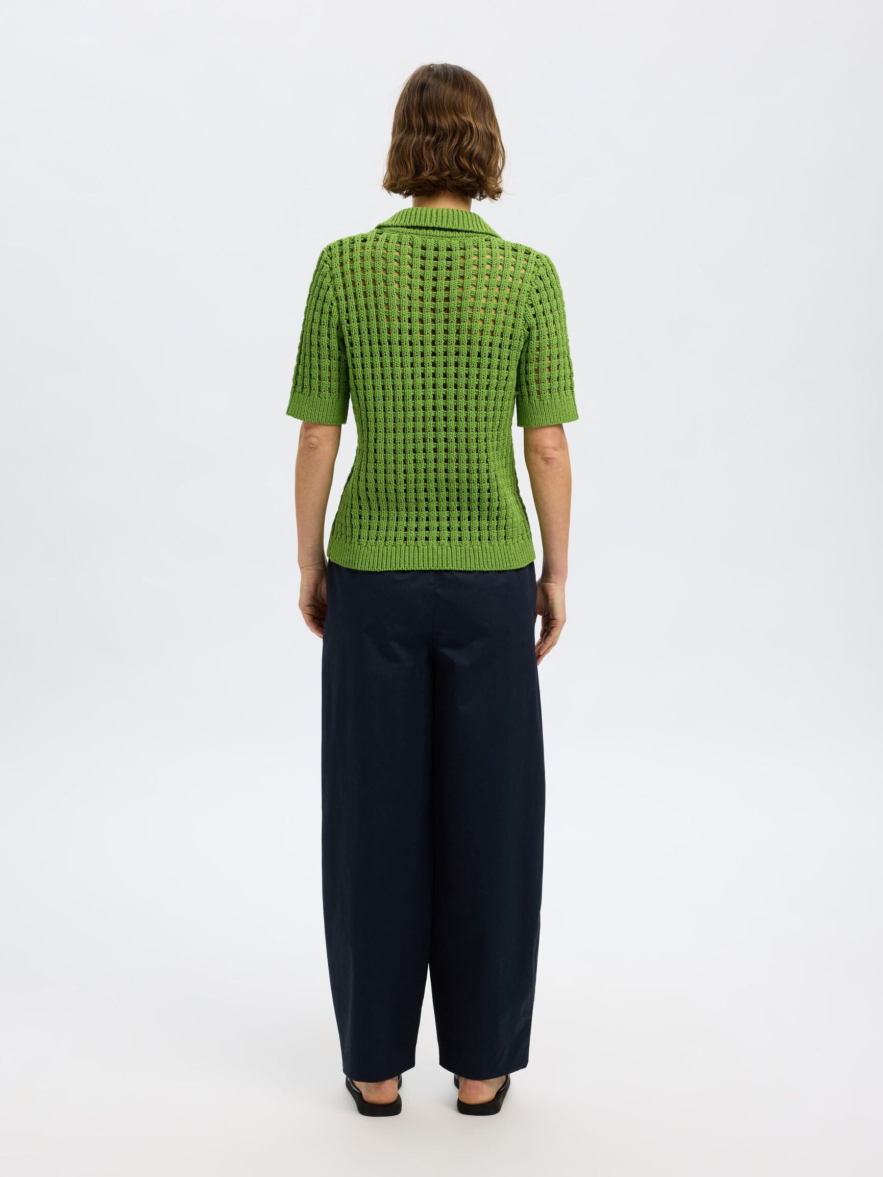 HÆKLET STIL STRIKKET CARDIGAN, Spindle Tree, highres