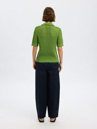 HÆKLET STIL STRIKKET CARDIGAN, Spindle Tree, highres