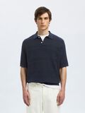 Selected GESTRUCTUREERDE GEBREIDE POLO, Sky Captain, highres - 16097574_SkyCaptain_003.jpg